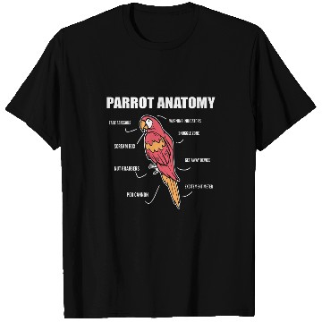 Discover Parrot Anatomy Animal Trainer T-Shirts