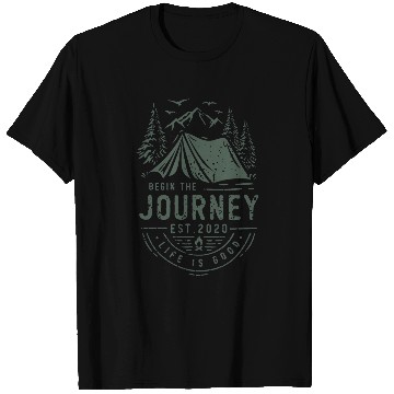Discover Camping Journey Life is Good vintages Retro T-Shirts