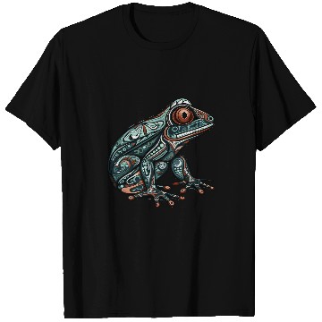 Discover Frog Native American Indian Style Art Pacific Northwest T-Shirts