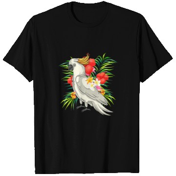 Discover Parrot Animal Bird Tropical Flowers Birdwatching Cockatoo T-Shirts