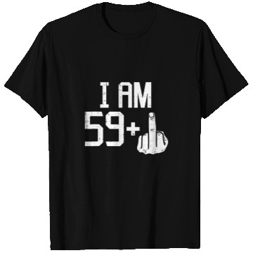 Discover Mens 59 Plus 1 Middle Finger Sixty 60 Yr Old 60th Birthday T-Shirts