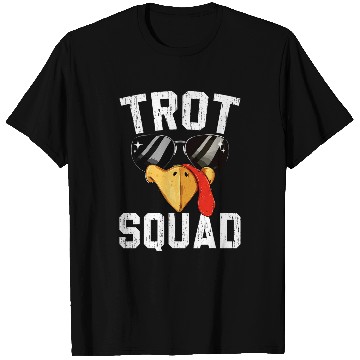 Discover Trot Squad 2Turkey Face Funny Thanksgiving Turkey Trot T-Shirts