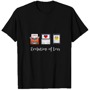 Discover Funny Valentines Evolution of Love T-Shirts