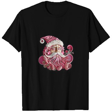 Discover Funny vintages Pink Christmas Santa Claus Paper Art Quilling T-Shirts