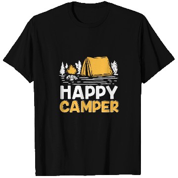 Discover Camping Tent Happy camper T-Shirts
