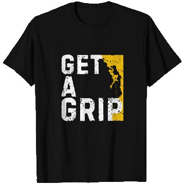 Discover Get A Grip Rock Climbing Adventures Lover vintages Style T-Shirts