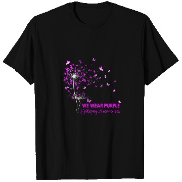 Discover Epilepsy Awareness Faith Hope Love Dandelion T-Shirts