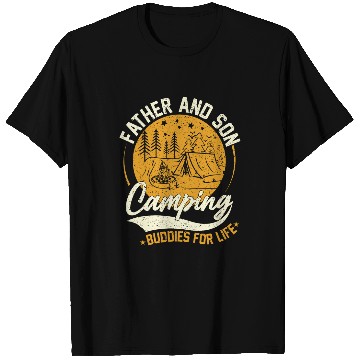Discover Camping Buddies For Life Father Son Matching Camping T-Shirts
