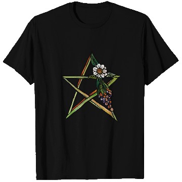 Discover Green Earth Star nature art pagan goddess T-Shirts