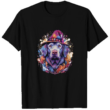 Discover Enchanting Wizard Labrador Halloween Design T-Shirts