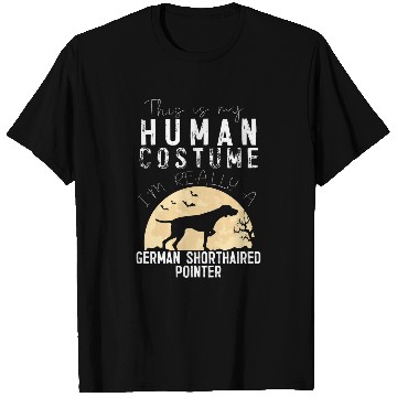 Discover Halloween Human Costume German Shorthaired Pointer Creepy T-Shirts