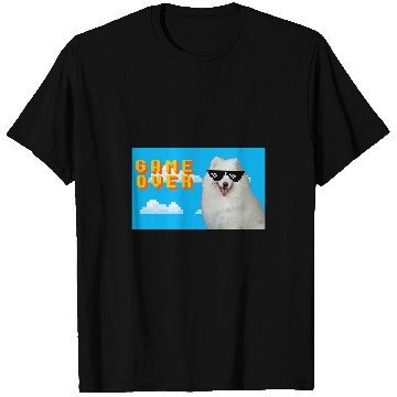 Discover Dog Samoyed 8Bit Game Over Samoyed T-Shirts