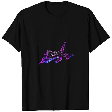 Discover Colorful Fighter jet Airplane Art T-Shirts