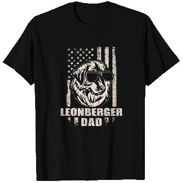 Discover Leonberger Dad Cool vintages Retro Proud American T-Shirts