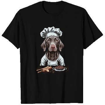 Discover Cooking Weimaraner Restaurant cook on Weimaraner chef T-Shirts