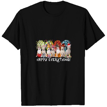 Discover Happy Everything Bull Terrier Dog Seasons All Year Tree Love37 T-Shirts