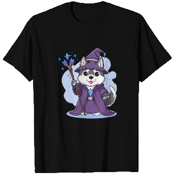Discover Husky Wizard Funny Dog Magic 2 T-Shirts