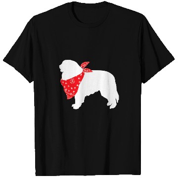 Discover Great Pyrenees Dog Wearing Red Bandana T-Shirts