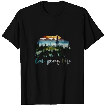 Discover Camping Life Camping Off Grid Living the Dream T-Shirts