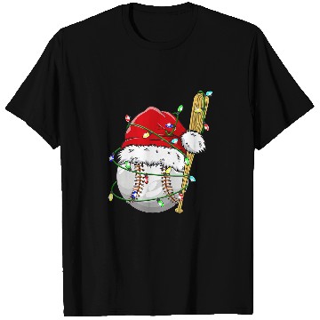Discover Christmas Baseball Team Santa Sports xmass For Boys Kids Men T-Shirts