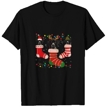 Discover Fun German Shorthaired Stocking Christmas Light Socks Xmas T-Shirts