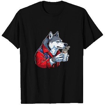 Discover Husky Coffee Funny Dog Beverage T-Shirts