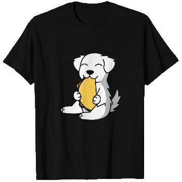 Discover Great Pyrenees Eating A Taco Dog T-Shirts