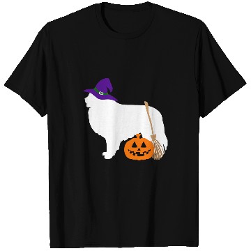 Discover Great Pyrenees Halloween Dog Wearing Witch Hat T-Shirts