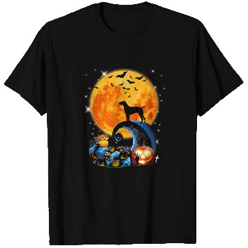 Discover Dog German Shorthaired Pointer Moon Cliff Pumpkin Halloween 5 T-Shirts