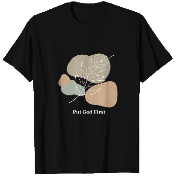 Discover Christian Religious Put God First Abstract Aesthetic Art T-Shirts