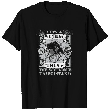 Discover Funny Wendigo Cryptid Skin Walker Folklore Cryptozoology 1 T-Shirts