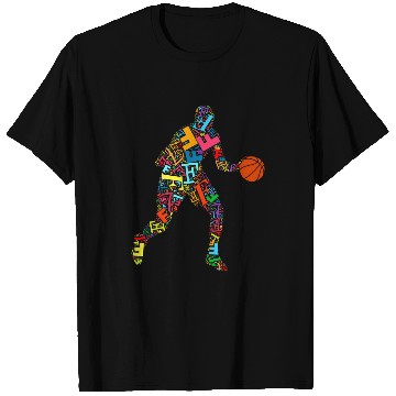 Discover Basketball Player Name Initial Monogram Custom Letter F T-Shirts