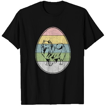 Discover Happy Easter Egg American Eskimo Dog Graphic Cool Easter Day T-Shirts