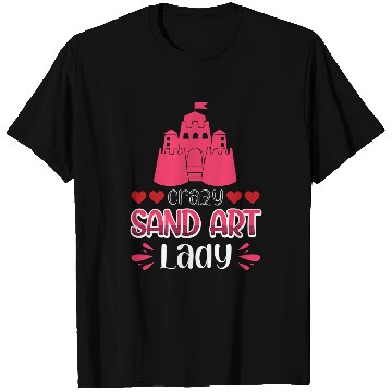 Discover crazys Sand Art Lady T-Shirts
