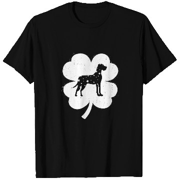 Discover Great Dane Shamrock Silhouette Great Dane St  Patricks Day T-Shirts