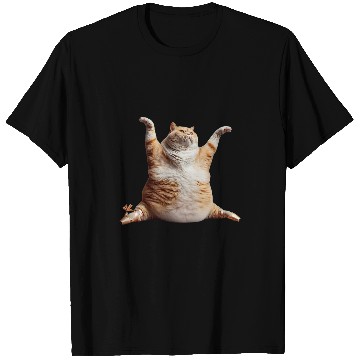 Discover Chubby Cat Ballet Dance Whimsical Feline Performance 2 T-Shirts