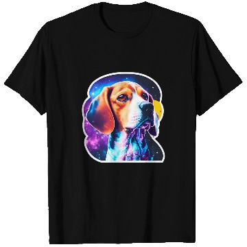 Discover Cosmic Canine Quest Beagle Among Galactic Wonders T-Shirts