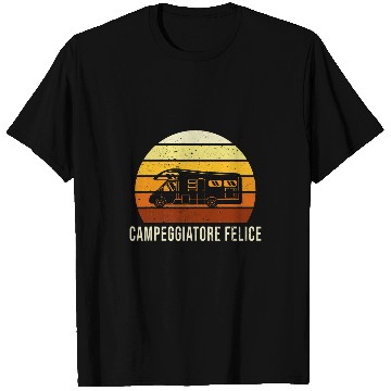 Discover Happy camping camper gift for campers T-Shirts