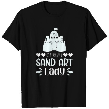 Discover crazys Sand Art Lady 1 T-Shirts