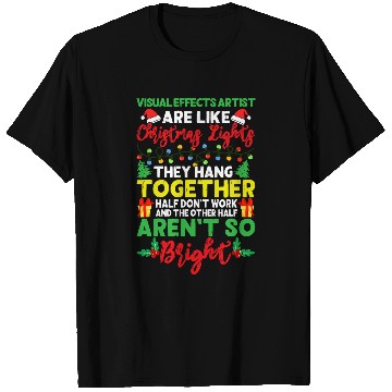 Discover Christmas Light Visual Effects Artist xmass Holiday T-Shirts