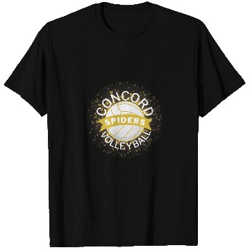 Discover Concord Volleyball with Gold Burst Design T-Shirts