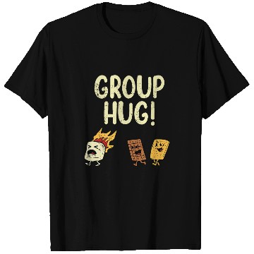 Discover Group Hug Smore Funny Camping Chocolate Marshmallow Gift T-Shirts