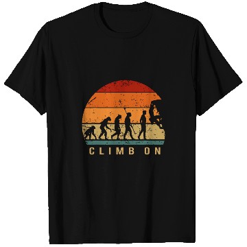 Discover Climbing Evolution Bouldering Climbing Mountaineers T-Shirts