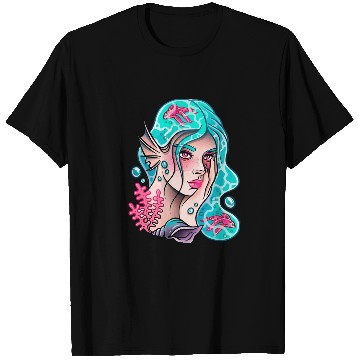 Discover Gothic the four elements goddess Goth Art Water T-Shirts