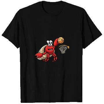 Discover Hermit Crab Basketball Player Sea Animal T-Shirts
