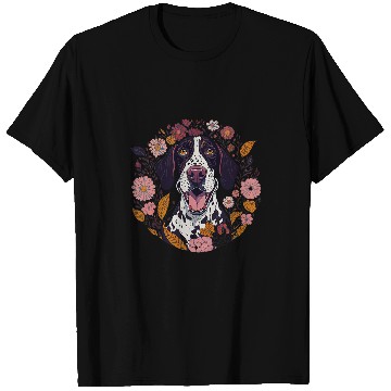 Discover Dog Lover Smiling German Shorthaired Flowers Floral T-Shirts