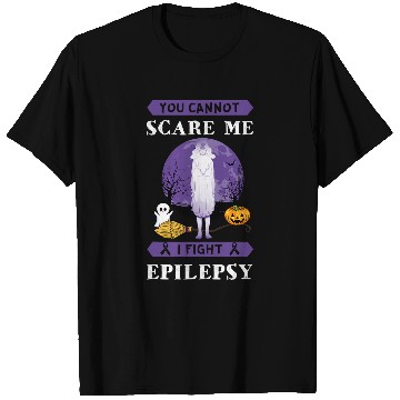 Discover Epilepsy Fighter Purple Awareness ghosts Halloween Holiday T-Shirts