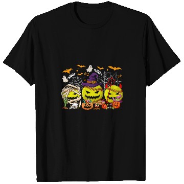 Discover Funny Mummy Witch Devil Softball Balls Happy Halloween Day 1 T-Shirts