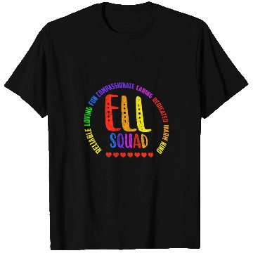 Discover ELL Squad English Language Learner Admin Aide Funny Novelty T-Shirts