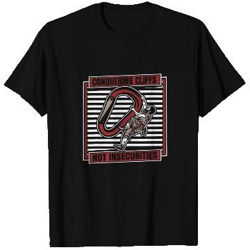 Discover Climber Cliff Mountain Mountaineer Bouldering Rock Climbing T-Shirts